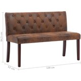  Klupa od umjetne brušene kože 120 cm smeđa | shoptok.hr