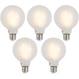LUUMR Komplet 5 Pametne zatemljive LED žarnice E27 G95 mat 7W 806lm 2700-6500K Cene