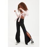 Trendyol black slit trousers Cene
