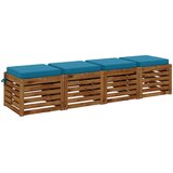  Jastučići za sjedenje SOEST 4 kom. 100% poliester Svjetloplava | Shoptok.si