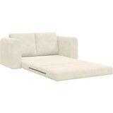 vidaXL Floor Sofa Bed 2-in-1 Krem 148x71x83 cm Velvet | Shoptok.si