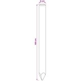  Ograde 10 kom. Zelena 100 cm Masivna borovina | shoptok.hr
