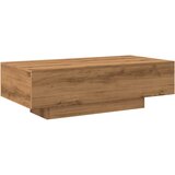 Maison Chic Klubska mizica - kavna mizica - Nizka mizica artisan hrast 100x49,5x31 cm inženirski les, (21753412) Cene
