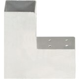  Spojnici za stupove u L-obliku 4 kom pocinčani metal 81 x 81 mm | shoptok.hr