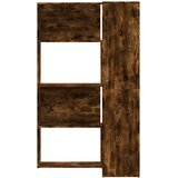  Kutni regal za knjige 4 razine boja hrasta 85x85x140 cm drveni | shoptok.hr