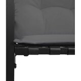  Set vanjskog namještaja s jastukom 3 pcs Svijetlo siva | shoptok.hr
