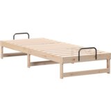  Krevetna konstrukcija s ručkama Smeđa 90 x 210 cm | shoptok.hr