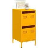 vidaXL Komoda gorčično rumena 35x39x73,5 cm hladno valjano jeklo | Shoptok.si
