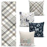 Minimalist Cushion Covers set od 4 božićne jastučnice i gazišta na stolu minimalističke jastučnice blagdansko vrijeme Cijene