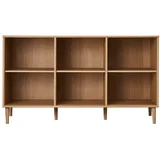 Biblioteka u dekoru hrasta u prirodnoj boji 133x75 cm Mistral –
