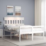  za starije s uzglavljem bijeli 120x200 cm masivnog drva | shoptok.hr
