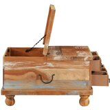  Stolić za kavu od obnovljenog drva 70 x 70 x 38 cm | shoptok.hr