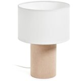 Kave Home Bela/bež namizna svetilka s tekstilnim senčilom (višina 29 cm) Bianella – | Shoptok.si