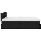  Otomanski krevet s madracem crni 200x200 cm tkanine | shoptok.hr