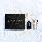 Azzaro The Most Wanted darovni set parfemska voda 100 ml + parfemska voda 10 ml + gel za tuširanje Wanted 75 ml za muškarce | shoptok.hr