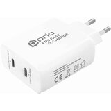 Prio 50W zidni punjač za brzo punjenje 30W PD PPS (USB C) + 20W PD (USB C) bijeli | Eponuda.com