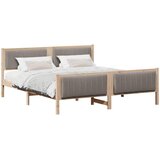  Okvir kreveta Smeđa i taupe 180 x 200 cm Masivna borovina | shoptok.hr