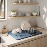 Umbra Plava tekstilna podloga za ocjeđivanje posuđa 61x46 cm Udry – | shoptok.hr