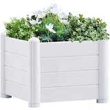 Furnova Visoka greda PP bela 43x43x35 cm, (21920708) Cene