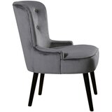 CARRYHOME stol, les, tekstil siva, črna | Shoptok.si