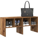vidaXL Regal za čevlje zložljiva starinski les 89,5x30x40 cm, (21779806) | Shoptok.si