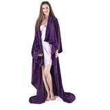 DecoKing Temno vijolična TV odeja iz mikrovlaken Lazy, 180 x 150 cm | Shoptok.si