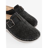 SEASTAR Black flip-flops with full toe cap and buckle | Shoptok.si