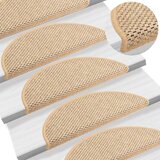 vidaXL Samolepilne preproge za stopnice sisal 15 kosov 56x25 cm Cene
