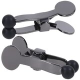 Doc Johnson Merci Nippers Stainless Steel Nipple Clamps with Silicone Tip Black Cene