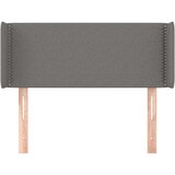  Vzglavje z ušesi temno sivo 83x16x78/88 cm blago, (20684226) | Shoptok.si