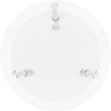 Bočni stolić s 2 razine prozirni 38 cm od kaljenog stakla | shoptok.hr