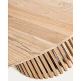 Kave Home Okrugli blagovaonski stol od masivne tikovine u prirodnoj boji ø 90 cm Jeanette – | shoptok.hr
