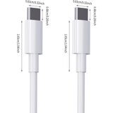 INF 3M kabel za hitro polnjenje, 2 paketa kablov USB C v USB C PD 60 W, (21740701) | Shoptok.si