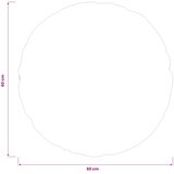  Presvlaka za jastuk 2 kom. HEERLEN Vinska crvena Ø 60 cm | shoptok.hr