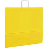  Papirnate vrećice 250 kom s ručkama žute 54x15x49 cm | shoptok.hr