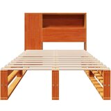  Krevet s regalom za knjige bez madraca 90 x 190 cm masivno drvo | shoptok.hr