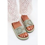 Boto Women's Platform Slippers With Decoration Green Daphira | shoptok.hr