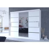 ADRK Furniture Ormar s kliznim vratima Salto - 250 cm - bijela