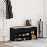  Klupa za cipele crni hrast 102x30 5x45 cm izrađeno drvo | shoptok.hr