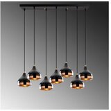 Opviq Vislica YILDO XXL, crna, metal , 88 x 36 cm, visina 112 cm, promjer cjenila 17 cm, visina 16 cm, podesiva visina, 7 X E27 40 W, Yıldo - 6894 | shoptok.hr