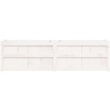  Vrtno cvetlično korito belo 180x50x50 cm trdna borovina | Shoptok.si