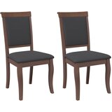 Maison Chic Jedilni stoli - Vzorci stoli z blazinami 2 kosa Brown Solid Wood Rubber A1475, (22031477) | Shoptok.si