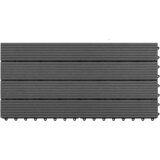  Pločice za decking 6 pcs Crna 60 x 30 cm Drvoplastična smjesa | shoptok.hr