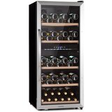 Klarstein vinamour 66 Duo, vinska vitrina, 2 zone, 204 l / 79 boca, 5-18 °C, upravljanje na dodir u