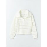 LC Waikiki Polo Neck Openwork Long Sleeve Women's Knitwear Sweater | Shoptok.si