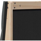  Tapecirani uzglavlje Tamno siva 135 cm Čvrsto borovo drvo | shoptok.hr
