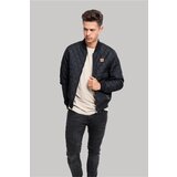 Urban Classics Diamond Quilt Nylon Jacket Black Cene