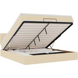 vidaXL Otomanski krevet s madracem i LED krem 160x200cm tkanine | shoptok.hr