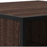  Stolić za kavu smeđa boja hrasta 60,5x60,5x30 cm drvo i metal | shoptok.hr