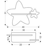  LED dečije zidno svetlo sa policom STAR LED/5W/230V | Eponuda.com